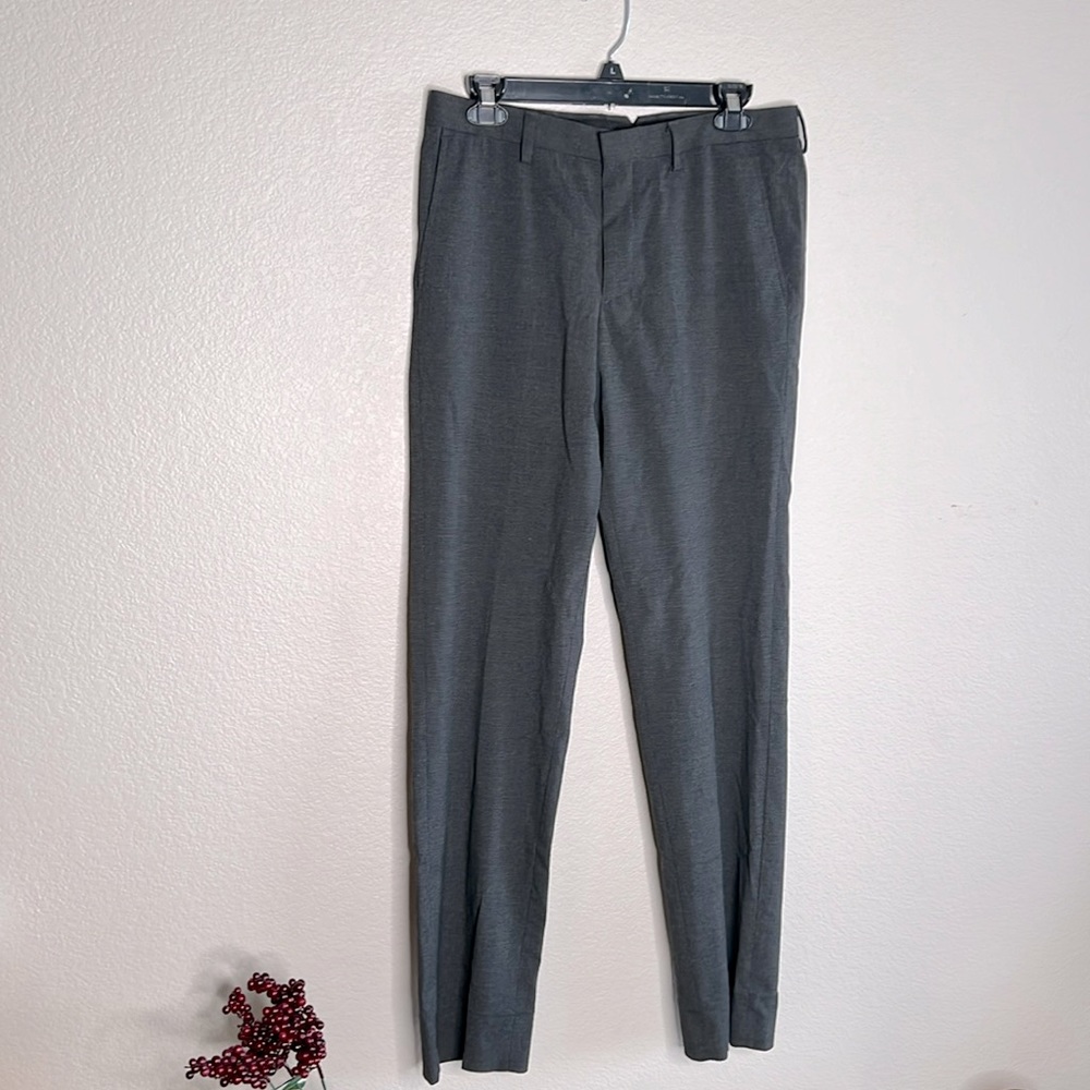 Calibrate‎ Charcoal Check Dress Pants 30x32 Tailored Old Money Classic